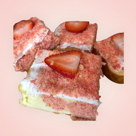 Strawberry shortcake bars